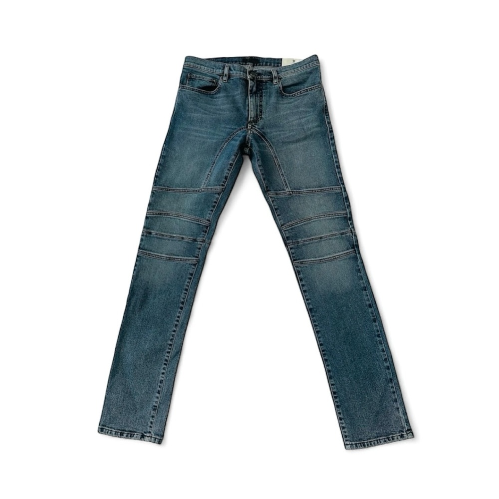 ★ BelStaff Men’s Moto Low waist Slim Leg Jeans - Denim Blue ★